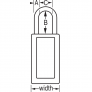 MASTER LOCK 411KAMKLTW417YLW ZENEX SAFETY PADLOCKS