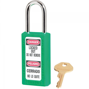 MASTER LOCK 411KAMKW417GRN ZENEX SAFETY PADLOCKS