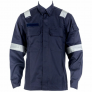 PYROVATEX FRC JACKET & PANTS W/ REFLECTIVE STRIPES, NAVY BLUE