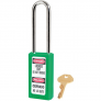 MASTER LOCK 411LTGRN ZENEX SAFETY PADLOCKS