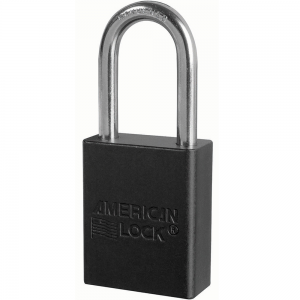 MASTER LOCK A1166MKBLK ANODIZED ALUMINUM SAFETY PADLOCKS