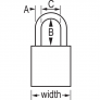 MASTER LOCK A1166MKPRP ANODIZED ALUMINUM SAFETY PADLOCKS