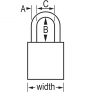 MASTER LOCK A1167BRN ANODIZED ALUMINUM SAFETY PADLOCKS