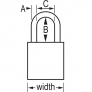 MASTER LOCK A1167CLR ANODIZED ALUMINUM SAFETY PADLOCKS
