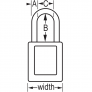 MASTER LOCK S32WHT ZENEX DIELECTRIC LOCKOUT PADLOCKS & ACCESSORIES