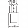 MASTER LOCK S33LTGRN GLOBAL ZENEX SNAP LOCK SAFETY PADLOCK KEYED DIFFERENT, EXTRA LENGTH SHACKLE
