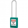 MASTER LOCK S33LTTEAL GLOBAL ZENEX SNAP LOCK SAFETY PADLOCK KEYED DIFFERENT, EXTRA LENGTH SHACKLE