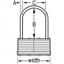 MASTER LOCK 101 LAMINATED PADLOCK
