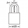 MASTER LOCK A1167KAMKW417BRN SAFETY PADLOCKS