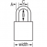 MASTER LOCK A1167KAMKW417CLR SAFETY PADLOCKS