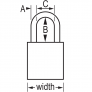 MASTER LOCK A1167PRP ANODIZED ALUMINUM SAFETY PADLOCKS