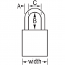 MASTER LOCK S1105ORJ SAFETY PADLOCKS