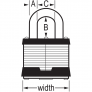 MASTER LOCK 21NKALF LAMINATED PADLOCK