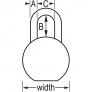MASTER LOCK 220KALH SOLID BODY PADLOCK