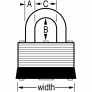 MASTER LOCK 22KALF LAMINATED PADLOCK