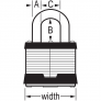 MASTER LOCK 25LF LAMINATED PADLOCK