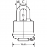 MASTER LOCK 311NKA LAMINATED PADLOCK