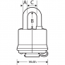 MASTER LOCK 312 LAMINATED PADLOCK