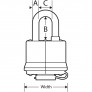 MASTER LOCK 315KALH LAMINATED PADLOCK
