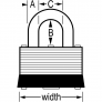 MASTER LOCK 500 LAMINATED PADLOCK