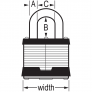 MASTER LOCK 5KALF LAMINATED PADLOCK
