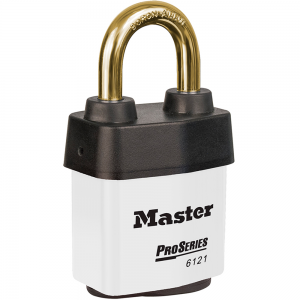 MASTER LOCK 6121KABWHT PROSERIES WEATHER TOUGH LAMINATED LOCK